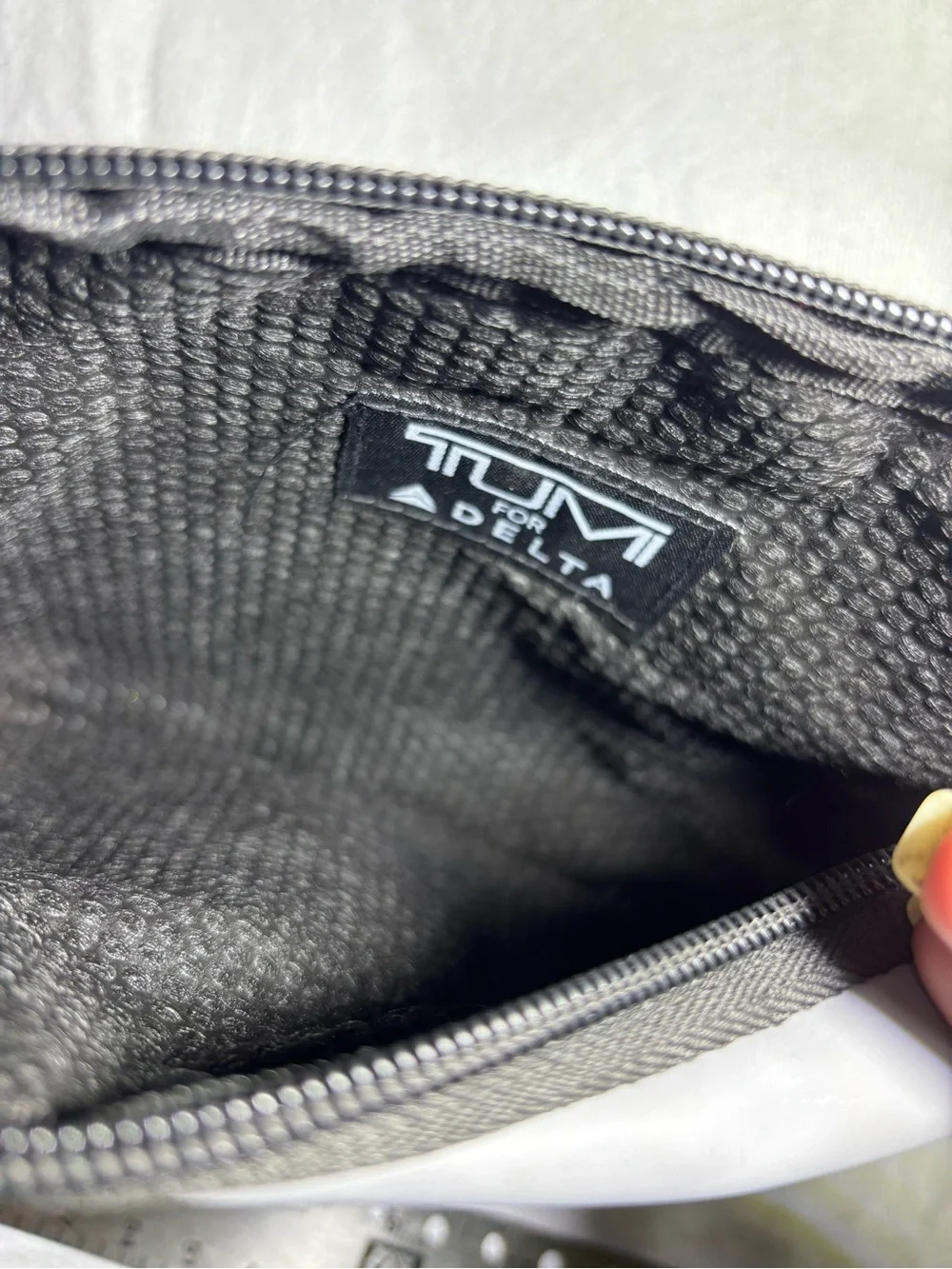 Tumi Two-Tone Black and Gray Toiletry Pouch
